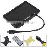 7 Inch TFT LCD Car Monitor Headrest Display Support 4 Split 4Ch Video Input For Rear View Camera DVD GPS With Remote Control thumbnail-5