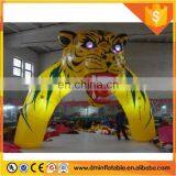 2017 Newest Cheap Inflatable Tiger Head Arch /arch Shaped Door