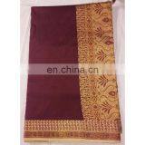 Women's Designer Wedding Wear Red Handmade Valkalam Banarasi Silk Bridal Saree Party Wear Dress thumbnail-1