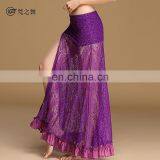 Q-6057 Spainish Sexy Lace Long Lady Belly Dance Skirt thumbnail-4