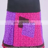 Bohemian Cotton Patchwork Mini Skirt HHCS 108 D
