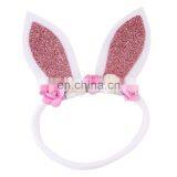Baby Girl Rabbit Ear Headbands Cute Easter Day Bunny Nylon Hairbands 6colors thumbnail-4