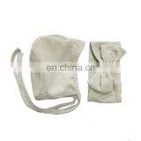 Organic Cotton Bonnet Hat Headband Set For Baby Boys Girls thumbnail-1