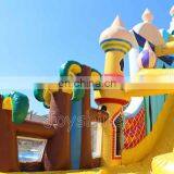 Aladdin Themed Inflatable Dry Bouncer Jumping Castle Slide For Children thumbnail-4