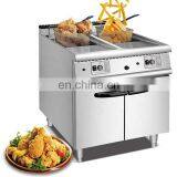 Cooking Range 2 Tank 2 Basket Gas Fryer With Cabinet thumbnail-3
