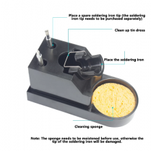 CXG Stand for Soldering Iron With Tip Cleaner Brass Wire and Sponge Soldering Stand Soldering Bracket L009 thumbnail-4