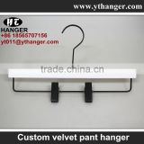 IMY-532 white velvet pants hangers pant rack plastic
