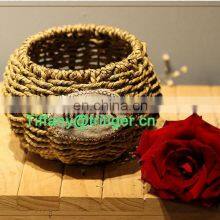 Eco-friendly Corn Husk Woven Flowerpot thumbnail-4