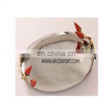 Gold Orchid Round Tray thumbnail-4