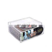 Acrylic Stackable and Interchangeable Makeup Organizer With 1 Crystal Clear Interlocking Drawer