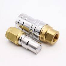 Staubli CBI03 06 09 12 16 Stainless Brass Quick Coupla Flat Face Quick Release Coupling for Water Bottle Disposable thumbnail-5