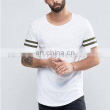 Long Hip Hop Scoop Bottom Fashion T-shirt for Men Custom Printing t Shirts thumbnail-2