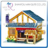Mini Qute 3D Wooden Puzzle Japanese Tavern architecture famous building Adult kids model educational toy gift NO.F121