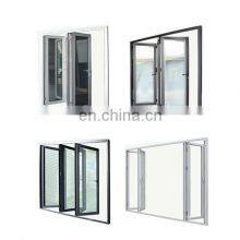 Customized Waterproof Floor-mounted Double Glass Door Double Leaf Casement Window thumbnail-2