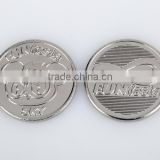 Top grade high grade metal trolley token coin