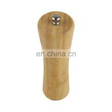 Bamboo Wooden Salt and Pepper Grinder Set Includes Manual Salt and Pepper Mills With Adjustable Coarseness thumbnail-3