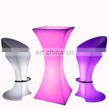 Rgb Colors Glowing Party Nightclub Sofas Bar Tables Outdoor Furniture Indoor Outdoor Led Bar Tables and Chairs Sofa