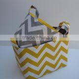 Cute Stripes Fabric Easter Basket Candy Halloween Bag Quality Choice thumbnail-5