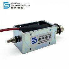 DS-1253 DC Frame Type Push Pull Solenoid Electromagnets 24v 10mm 20n Push Pull Solenoid thumbnail-4
