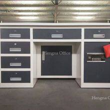 Executive Metal Table With Dual Keypad Safe for CEO Office; Spacious Work Surface for Daily Business Management thumbnail-4