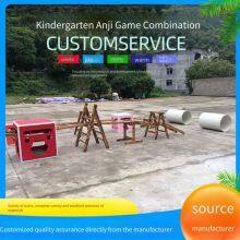 Kindergarten Climbing Frame, Children's Sensory Integration Balance Beam, Outdoor Square Box, Game Roller, and Outdoor Climbing Ladder thumbnail-4