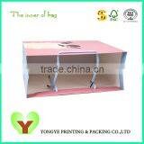 Lovely Pink Kraft Paper Bag Shopping For Food thumbnail-4