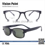 Full Rim TR90 Wholesale Fashionable Magentic Clip On Polarized Sunglasses From China