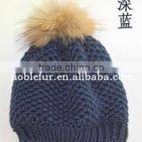 2015 Top Quality Fancy Solid Color Wool Fur Pompom Female Headwear thumbnail-5