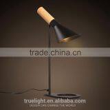 Wooden+steel E27*1 Table Lamp, Bedroom /study Small Desk Light , thumbnail-2