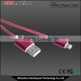 Original High Quality Mfi Custom Logo Colorful Nylon Braide USB Data Cable for Iphone 5 Mfi Charger Cable Mfi Certified thumbnail-4