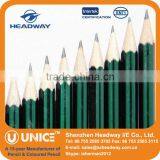 Custom Wooden HB Pencils, Black & Green Striped, End Dipped thumbnail-2