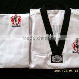 White Taekwondo Uniform V-neck Taekwondo Uniform thumbnail-1