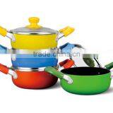 China Dinnerware Set Kithcen Appliance Fry Pan and Stockpot Colorful Dinnerware Sets thumbnail-1