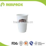 Double wall logo printed disposable 16oz paper coffee cups