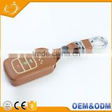 Classical Cheap Leather Luminous 3 Bottons Car Remote Key Cover For Honda