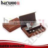 Custom Brown Leather Game Box for Sale