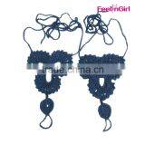 Custom Crocheting Yoga Foot Sandals Barefoot Jewelry thumbnail-2