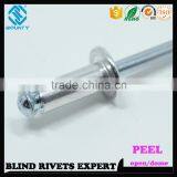 HOT SELLING OPEN END FACTORY RECESSED CROWN ALUMINUM STEEL POP PEEL RIVETS thumbnail-5
