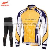 custom long sleeve cycling jerseys/cycling wear from clothing manufacturer