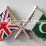 Custom Country Flag Cross Badges, National Flag Pin Badge thumbnail-3