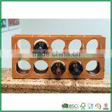 2015 New Design Promotional Bamboo Wine Shelf Best Quality thumbnail-4