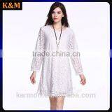 Any Size Delicate Lace Loose Dress Casual Dress Plus Size Dress thumbnail-1