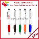 Promotional Table Ball Point Pen With Double Feet Stick on Desk Holder and String for Bank and Office thumbnail-4