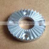 90 degree anodized CNC aluminum bevel gears