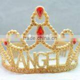 9cm Highx12cm Diameter Metallic Plastic Tiaras Angel Tiaras and Crowns thumbnail-1