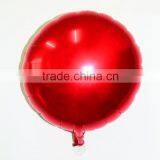 5inch Round Red Helium Foil Balloons Birthday Supplies Aluminum Ballons Pure Color Balloon thumbnail-1