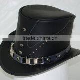 Top Hat, Steampunk, Goth, Grunge, Genuine Leather thumbnail-1