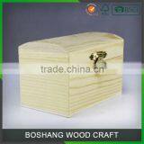 Natural Round Wood Box thumbnail-1