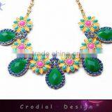 2014 Cheap Wholesale Fashion Jewelry Crystal Statement Necklace For Women thumbnail-1
