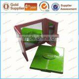 2016 New Style Hot Sale Leather Foldable Cosmetic Mirror Practical Elegant Appearance Make-up Mirror Easy to Carry Mirror